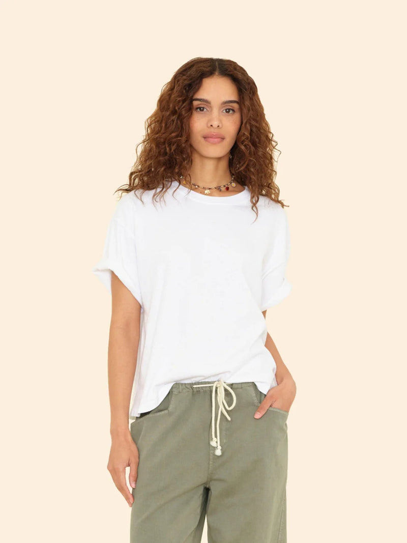 XIRENA WHITE PALMER TEE