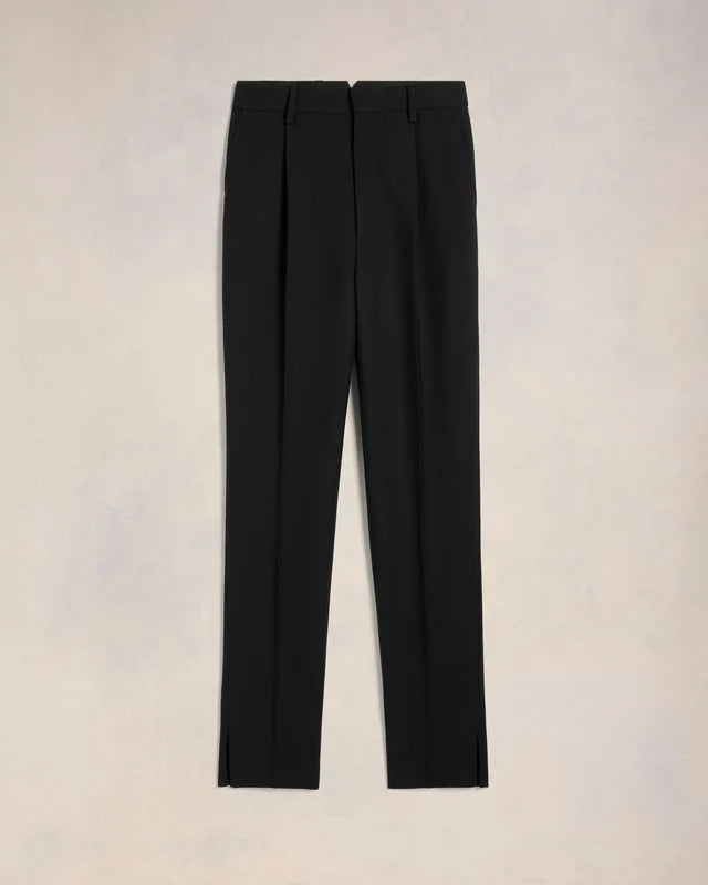 AMI PARIS BLACK CIGARETTE TROUSERS