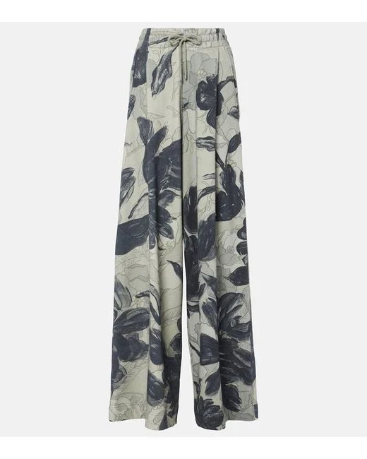 DRIES VAN NOTEN HADIUM PRINT TROUSERS