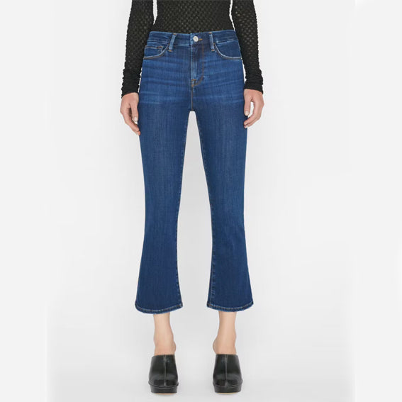 FRAME LE CROP MINI BOOT JEANS IN MAJESTY