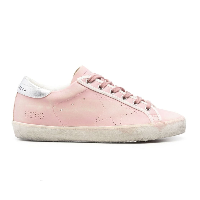 GOLDEN GOOSE SUPER STAR SKATE SNEAKERS IN DUSTY-PINK LEATHER