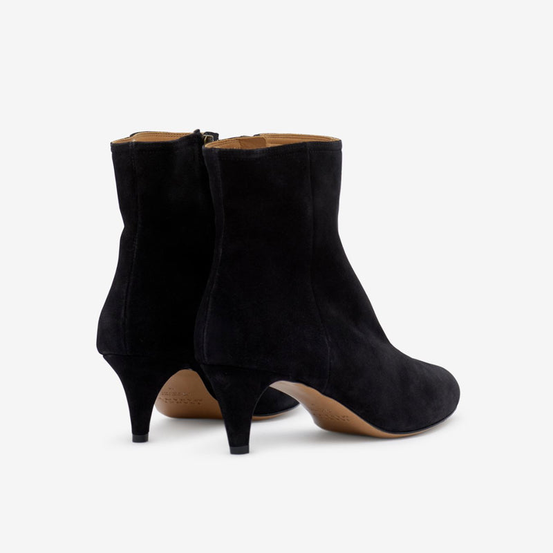 ISABEL MARANT DEONE SUEDE ANKLE BOOTS IN BLACK