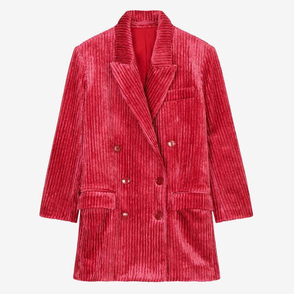 ISABEL MARANT DITA JACKET IN RASPBERRY