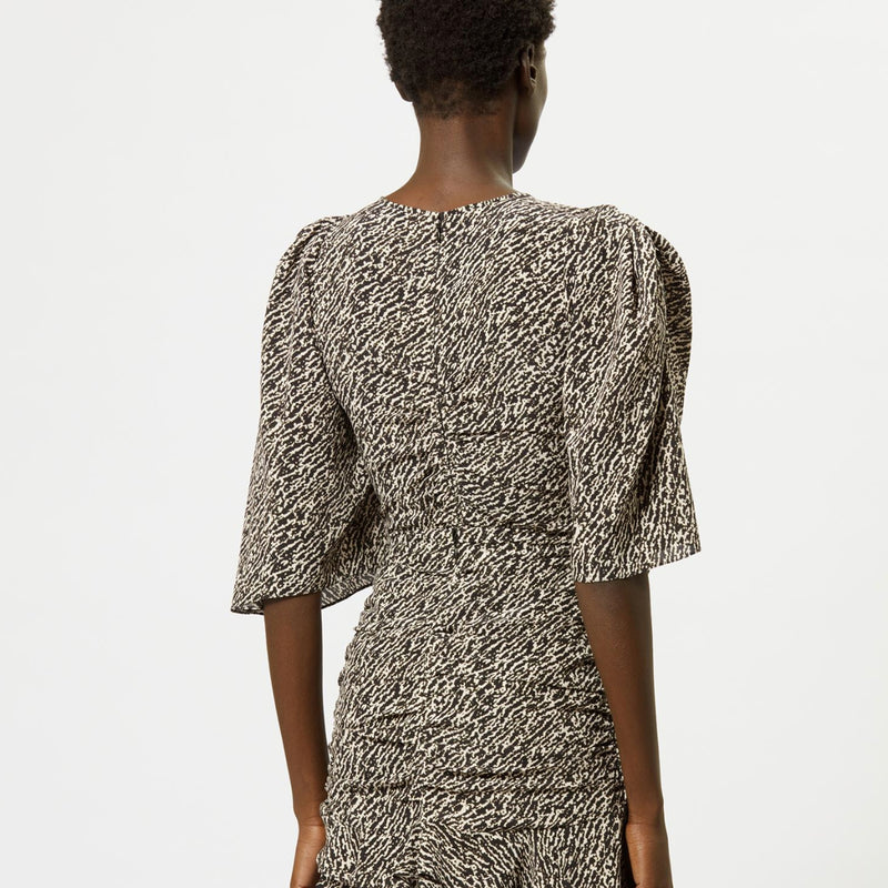 ISABEL MARANT GEZA SILK TOP IN BLACK