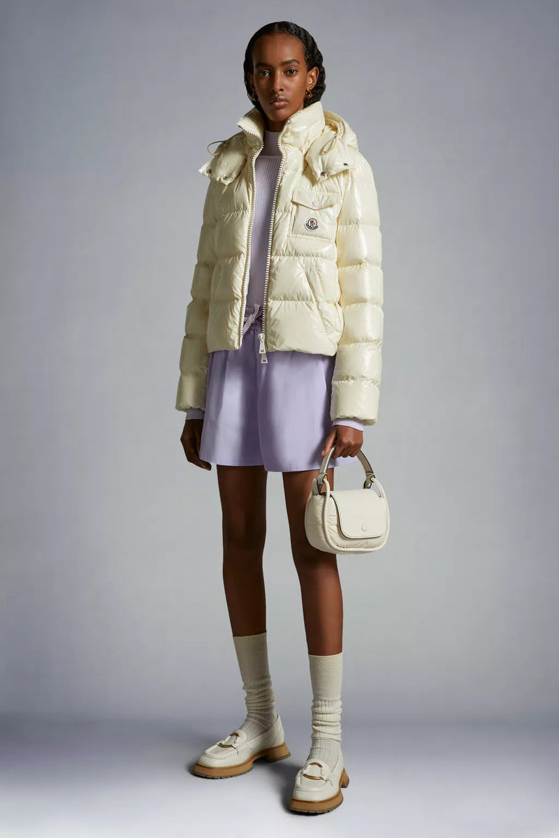 Moncler white padded jacket on sale