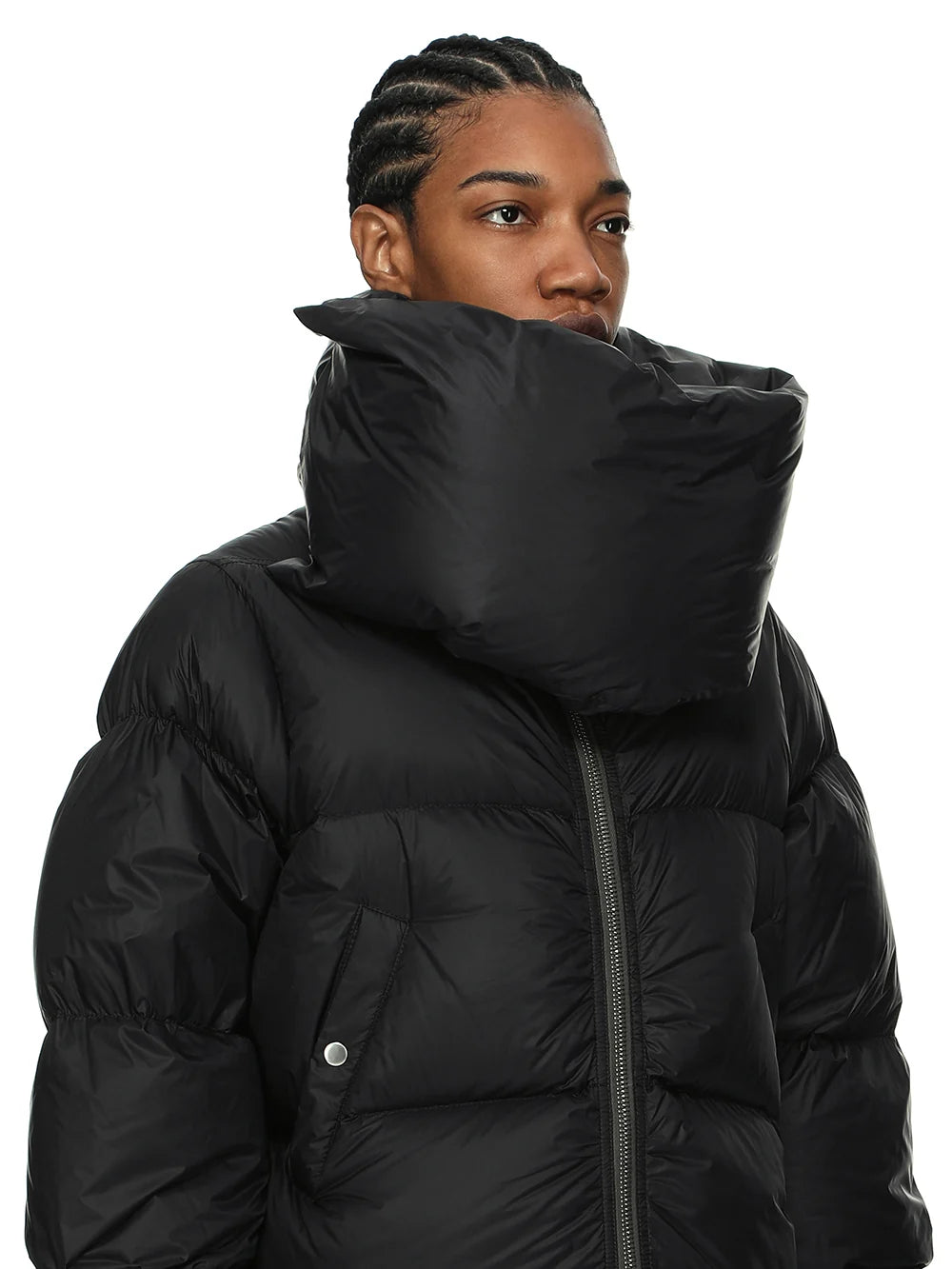 RICK OWENS FUNNEL JACKET BLACK