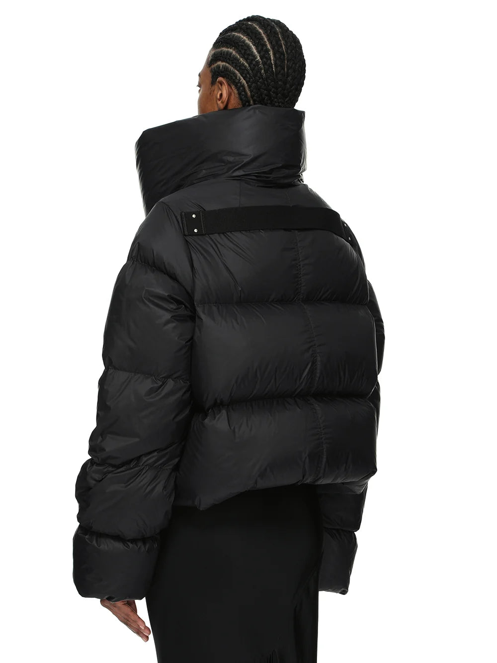 RICK OWENS FUNNEL JACKET BLACK