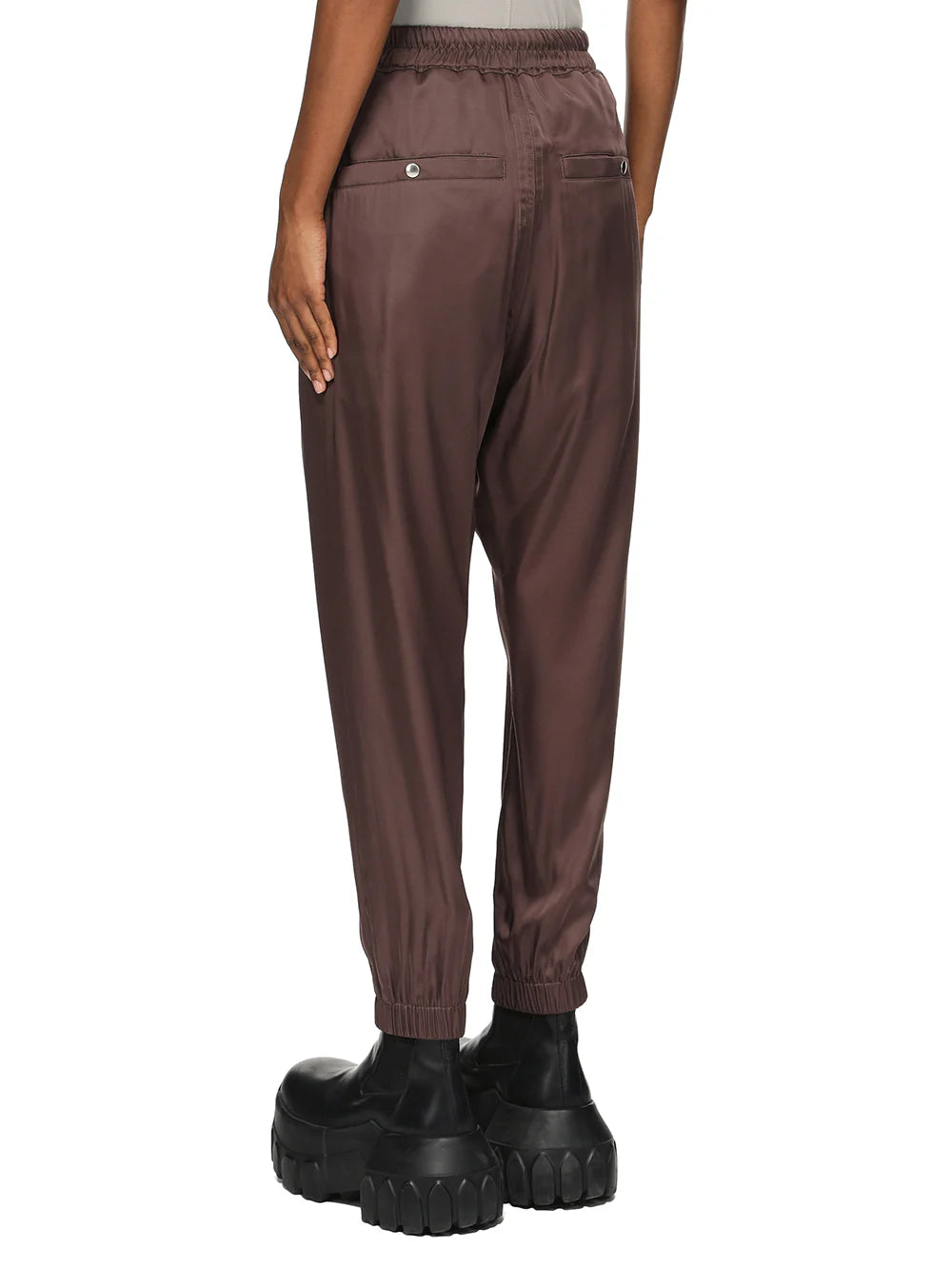 RICK OWENS TRACK PANTS GRAPE