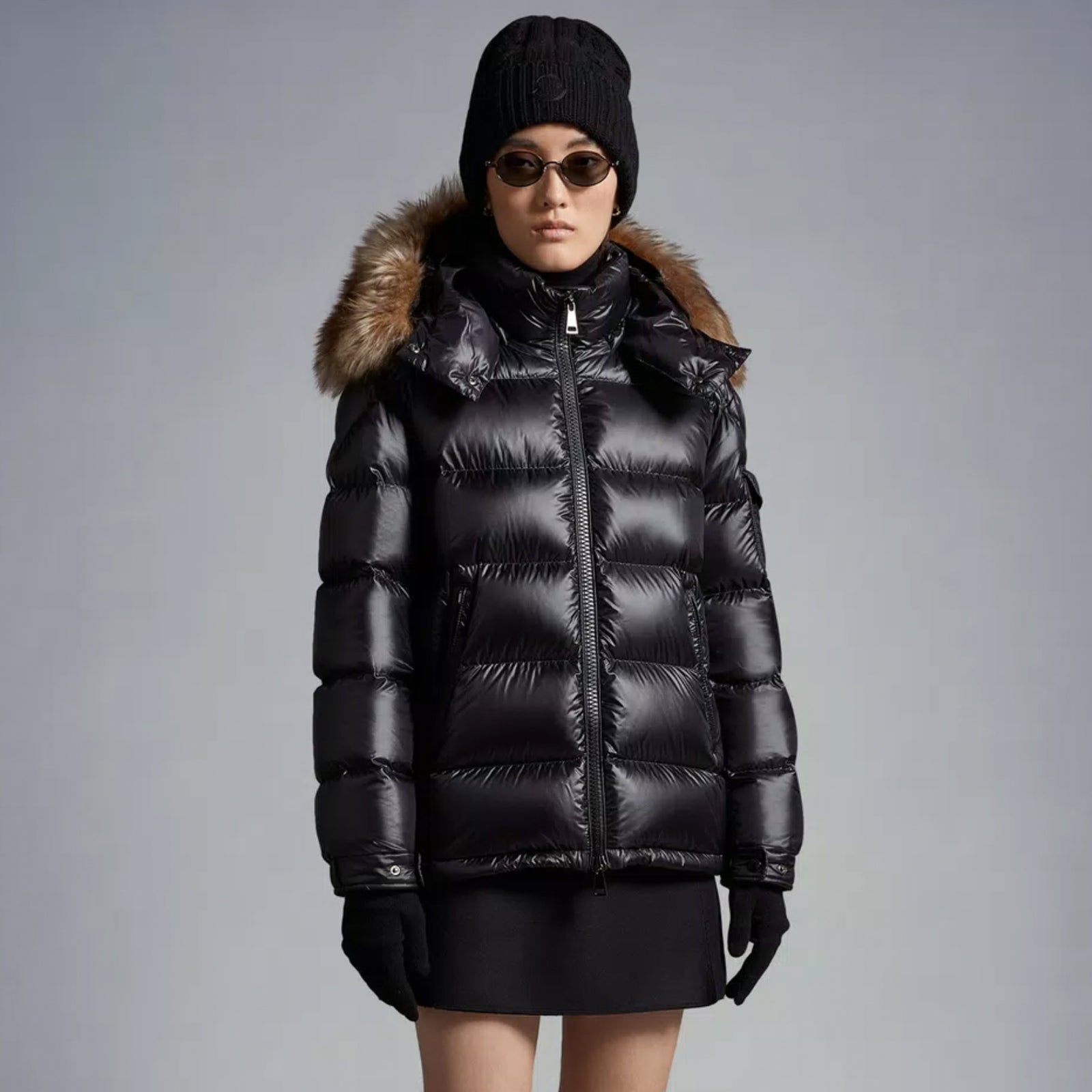 Moncler shearling coat hotsell