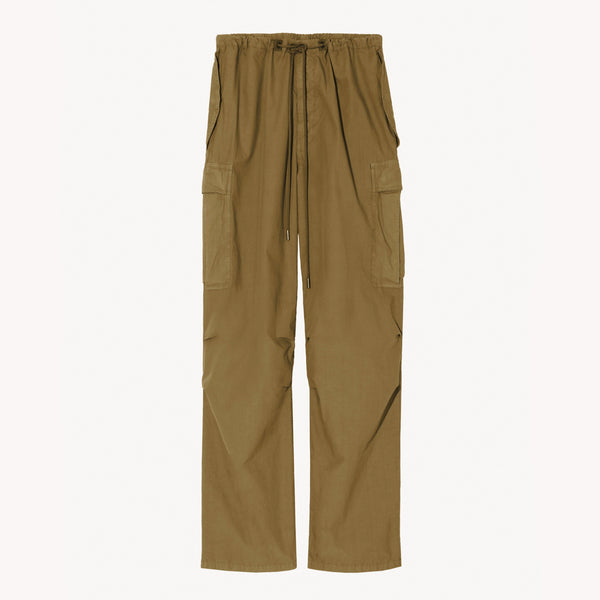 NILI LOTAN LISON OVERSIZED CARGO TROUSERS IN OLIVE GREEN