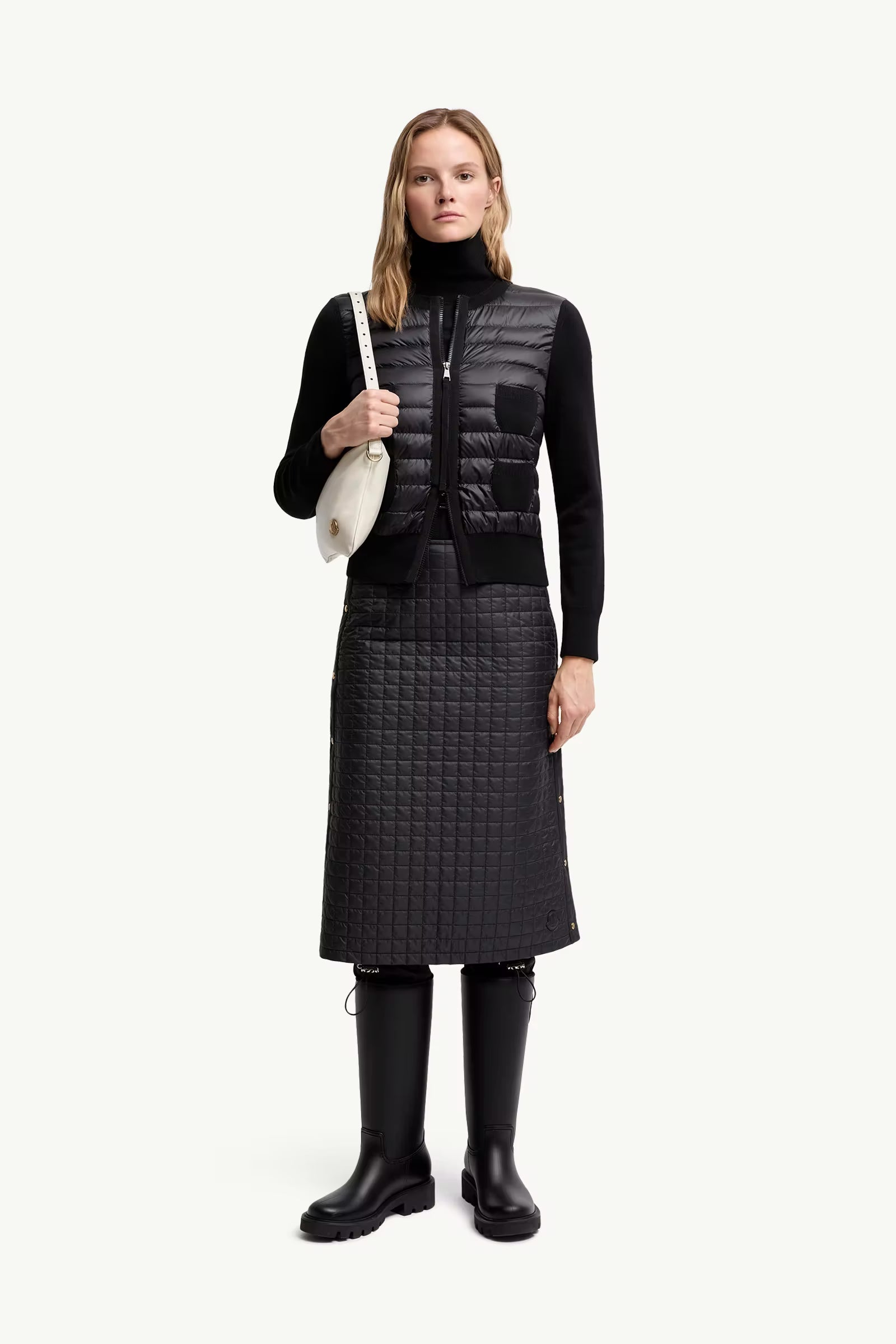 MONCLER TRICOT CARDIGAN BLACK