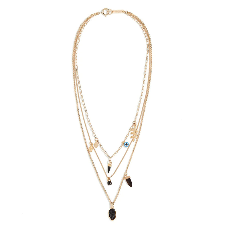ISABEL MARANT NEW IT'S ALRIGHT NECKLACE IN BLACK